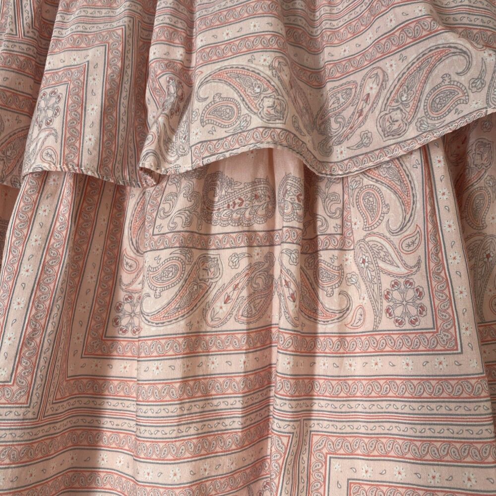 Women's Mini Ruffle Skirt - Universal Thread Pink Paisley Medium NWT - Picture 7 of 7
